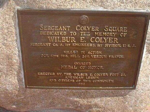SERGEANT COLYER SQUARE MEMORIAL PLAQUE