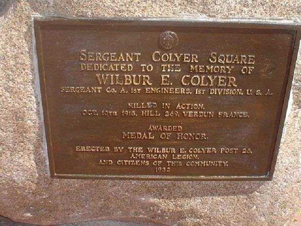 SERGEANT COLYER SQUARE MEMORIAL PLAQUE