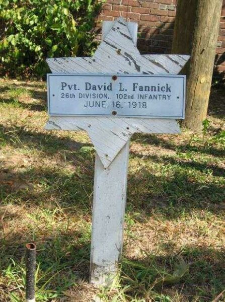 PVT. DAVID L. FANNICK WAR MEMORIAL STAR OF DAVID