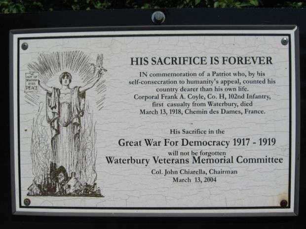 GREAT WAR FOR DEMOCRACY MEMORIAL PLAQUE A