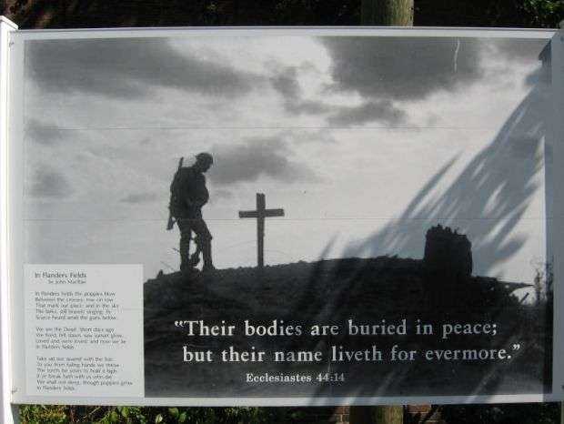 GREAT WAR FOR DEMOCRACY MEMORIAL MAIN PANEL