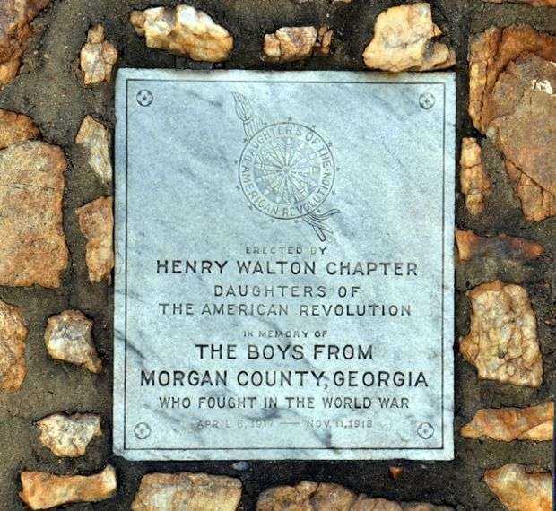 MORGAN COUNTY WORLD WAR I MEMORIAL PLAQUE