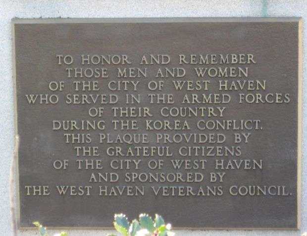 WEST HAVEN WORLD WAR I MEMORIAL PLAQUE D
