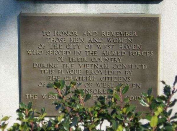 WEST HAVEN WORLD WAR I MEMORIAL PLAQUE B