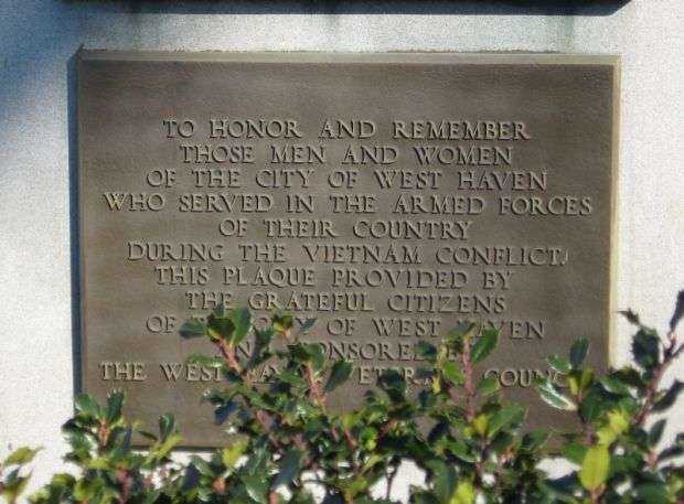 WEST HAVEN WORLD WAR I MEMORIAL PLAQUE B