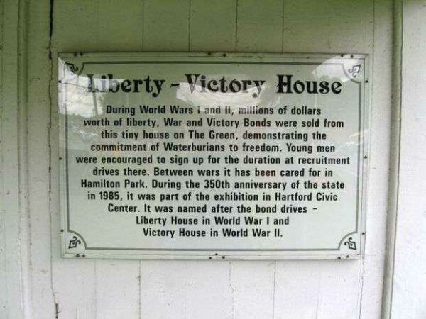 LIBERTY-VICTORY HOUSE MEMORIAL PLAQUE