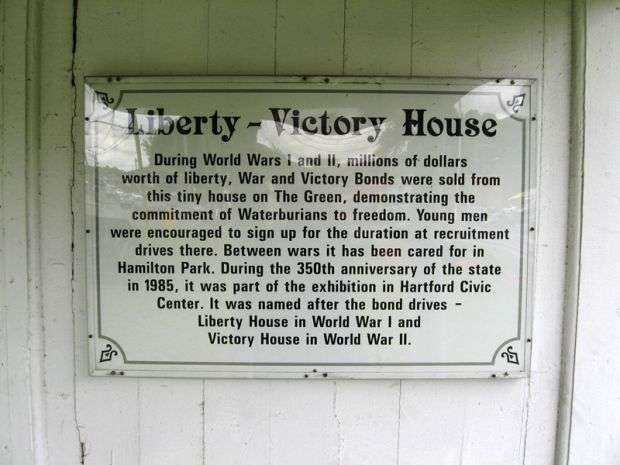 LIBERTY-VICTORY HOUSE MEMORIAL PLAQUE