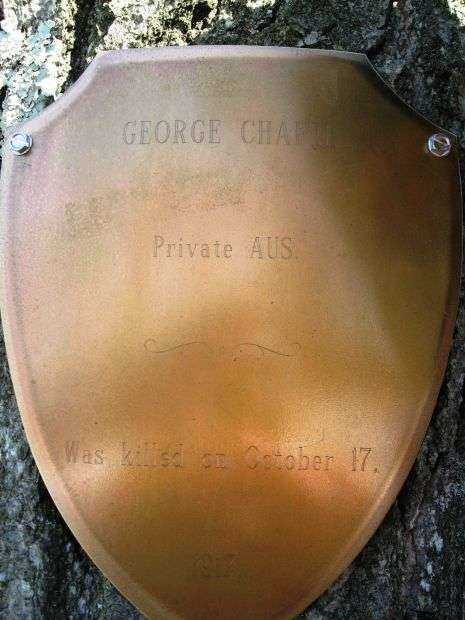 PRIVATE GEORGE CHAPEL MEMORIAL TREE PLAQUE