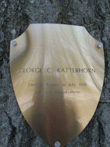 GEORGE C. KATTERHORN MEMORIAL TREE PLAQUE