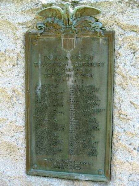 SOUTHBURY WORLD WAR I MEMORIAL
