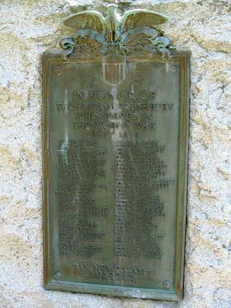 SOUTHBURY WORLD WAR I MEMORIAL