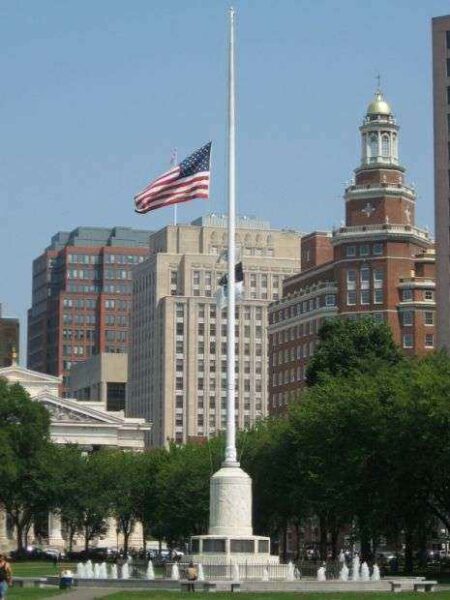 NEW HAVEN WORLD WAR I MEMORIAL FLAGSTAFF