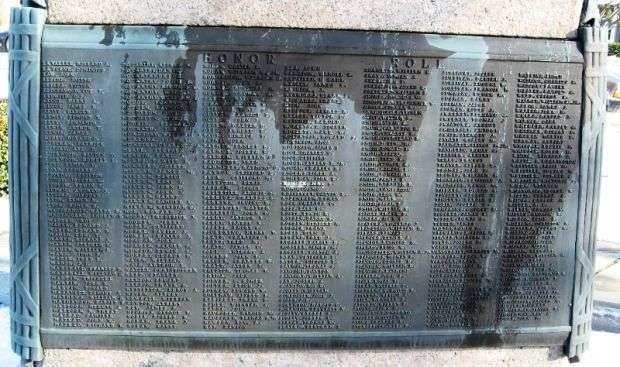 MILFORD WORLD WAR I MEMORIAL PLAQUE C