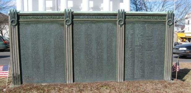CITY OF MERIDEN’S WORLD WAR ROLL OF HONOR MEMORIAL BACK