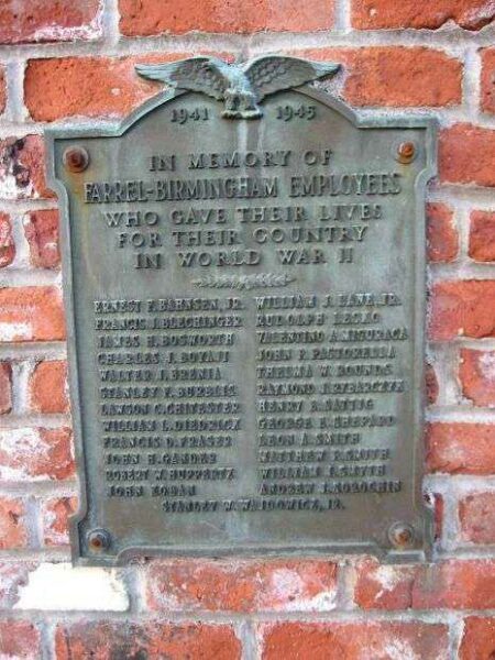 BIRMINGHAM IRON FOUNDRY WORLD WAR II MEMORIAL