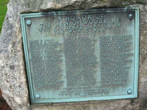 WOODBURY WORLD WAR I MEMORIAL
