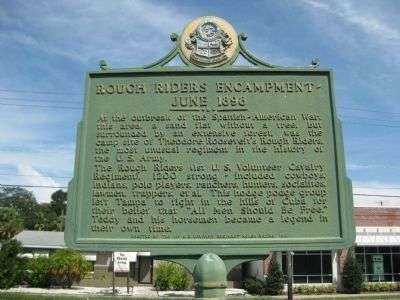 ROUGH RIDERS ENCAMPMENT MEMORIAL MARKER