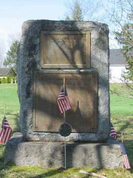 CORNWALL WORLD WAR I AND WORLD WAR II MEMORIAL