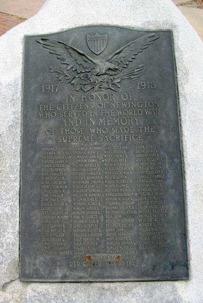 NEWINGTON WORLD WAR I MEMORIAL