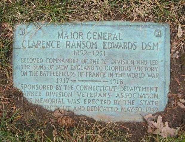 MAJOR GENERAL CLARENCE RANSOM EDWARDS DSM MEMORIAL PLAQUE