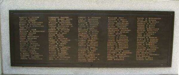 BRISTOL WORLD WAR I MEMORIAL PLAQUE H