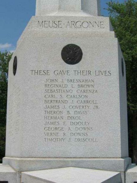 BRISTOL WORLD WAR I MEMORIAL STONE A