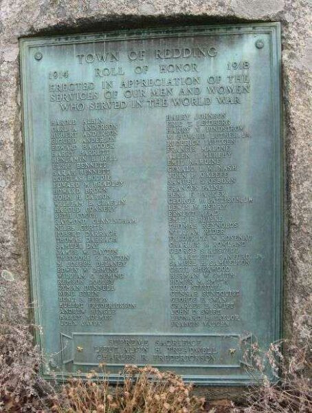 TOWN OF READDING WORLD WAR I MEMORIAL