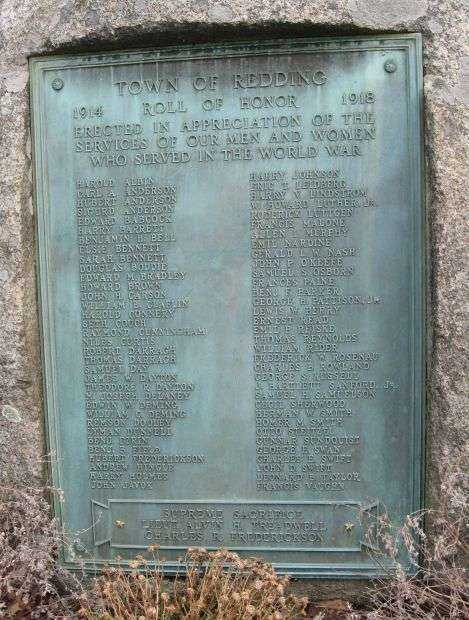 TOWN OF READDING WORLD WAR I MEMORIAL