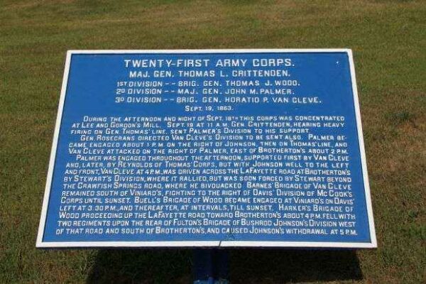 TWENTY-FIRST ARMY CORPS WAR MEMORIAL PLAQUE