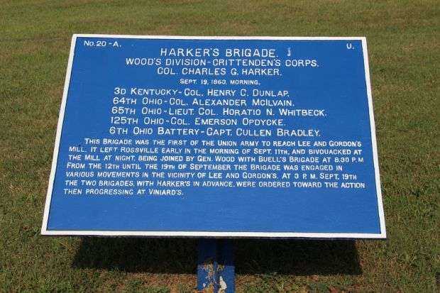 HARKER’S BRIGADE WAR MEMORIAL PLAQUE