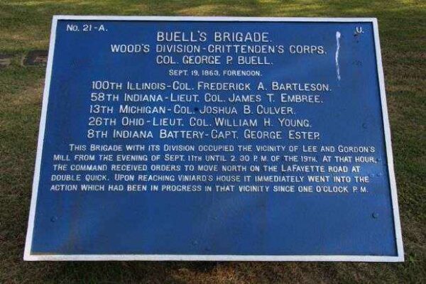 BUELL’S BRIGADE WAR MEMORIAL PLAQUE