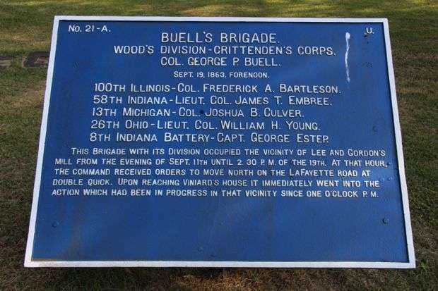 BUELL’S BRIGADE WAR MEMORIAL PLAQUE
