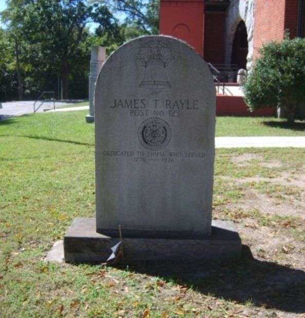 JAMES T. RAYLE POST NO. 123 MEMORIAL