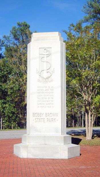 BOBBY BROWN STATE PARK WAR MEMORIAL BACK