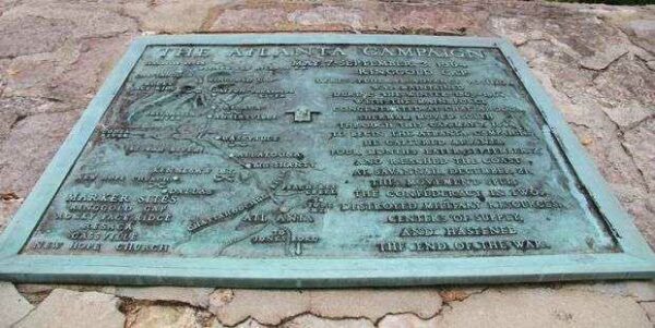 THE ATLANTA CAMPAIGN WAR MEMORIAL PLAQUE