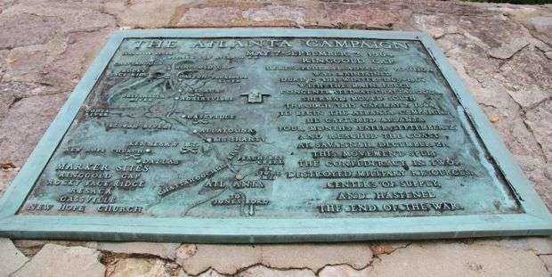 THE ATLANTA CAMPAIGN WAR MEMORIAL PLAQUE