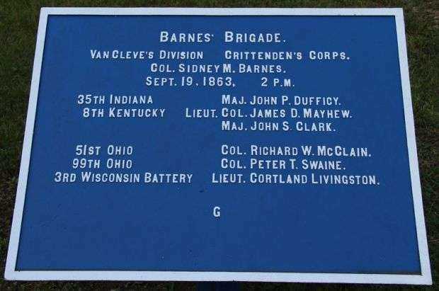 BARNES’ BRIGADE WAR MEMORIAL PLAQUE A