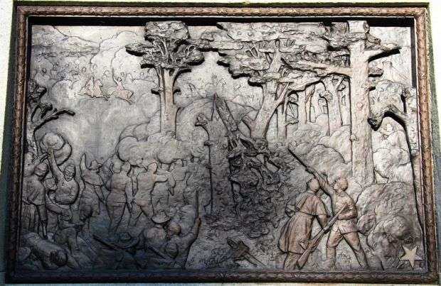99TH OHIO INFANTRY WAR MEMORIAL BAS-RELIEF PLAQUE