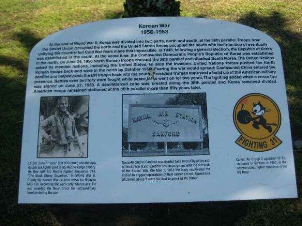 SANFORD KOREAN WAR MEMORIAL MARKER