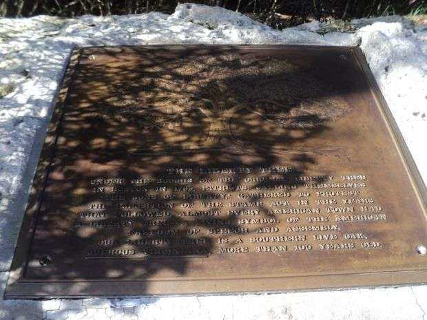 THE LIBERTY TREE OF ORLANDO MEMORIAL PLAQUE