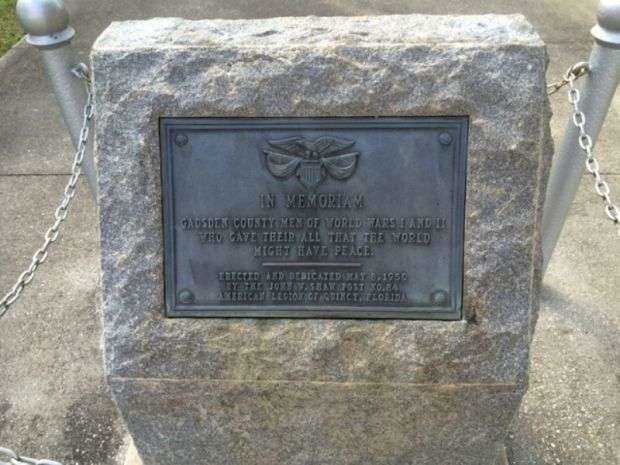 GADSON COUNTY WORLD WAR I AND WORLD WAR II MEMORIAL