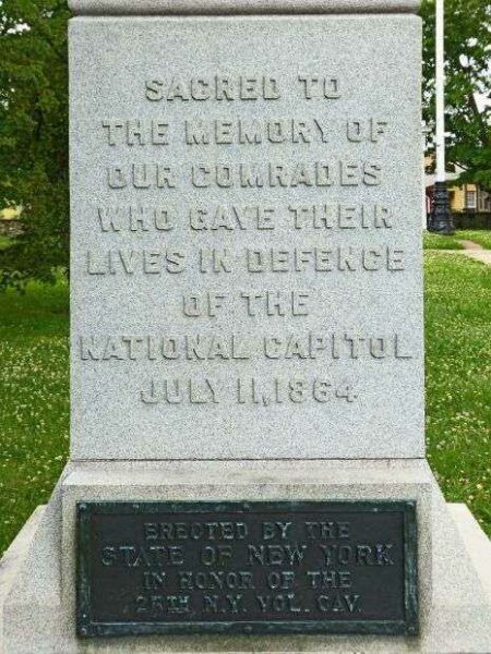 THE 25TH NEW YORK VOLUNTEER CAVALRY WAR MEMORIAL DEDICATION STONE