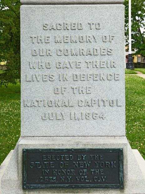 THE 25TH NEW YORK VOLUNTEER CAVALRY WAR MEMORIAL DEDICATION STONE
