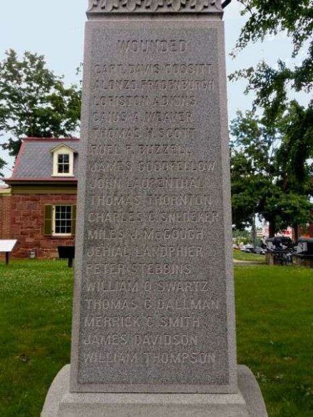 122ND NEW YORK VOLUNTEER INFANTRY WAR MEMORIAL STONE B
