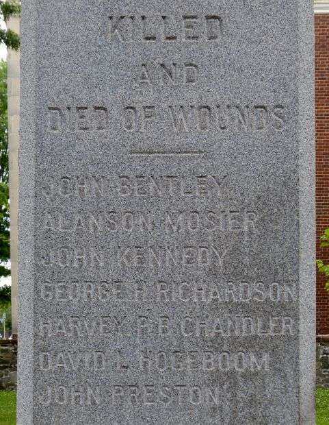 122ND NEW YORK VOLUNTEER INFANTRY WAR MEMORIAL STONE A