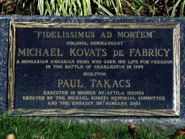 MICHAEL KOVATS DE FABRICY WAR MEMORIAL PLAQUE