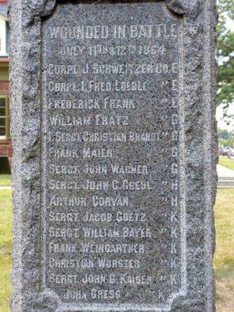 98TH REGIMENT PENNSYLVANIA VOLUNTEERS MEMORIAL STONE C