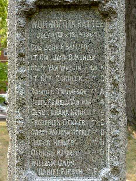 98TH REGIMENT PENNSYLVANIA VOLUNTEERS MEMORIAL STONE B