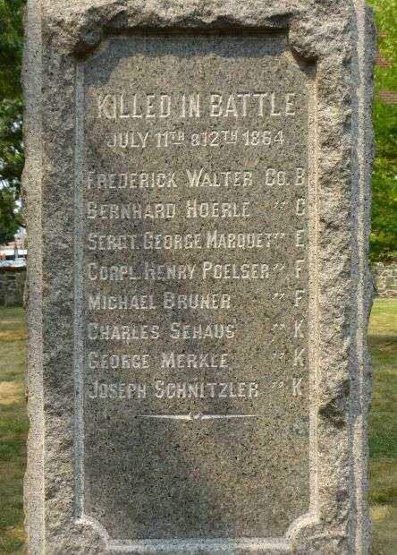 98TH REGIMENT PENNSYLVANIA VOLUNTEERS MEMORIAL STONE A