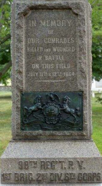 98TH REGIMENT PENNSYLVANIA VOLUNTEERS MEMORIAL